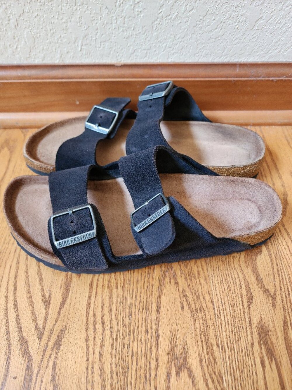 Birkenstock Men's Dark Taupe Suede Sandals Size 41 - Picture 4 of 5